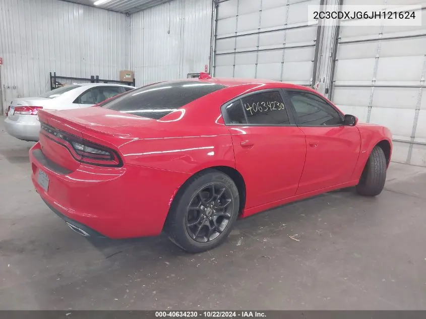 2018 Dodge Charger Gt Awd VIN: 2C3CDXJG6JH121624 Lot: 40634230