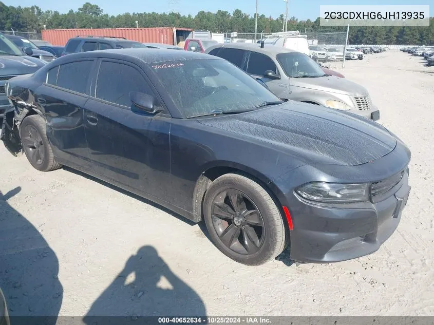 2C3CDXHG6JH13935 2018 Dodge Charger Sxt Plus Rwd