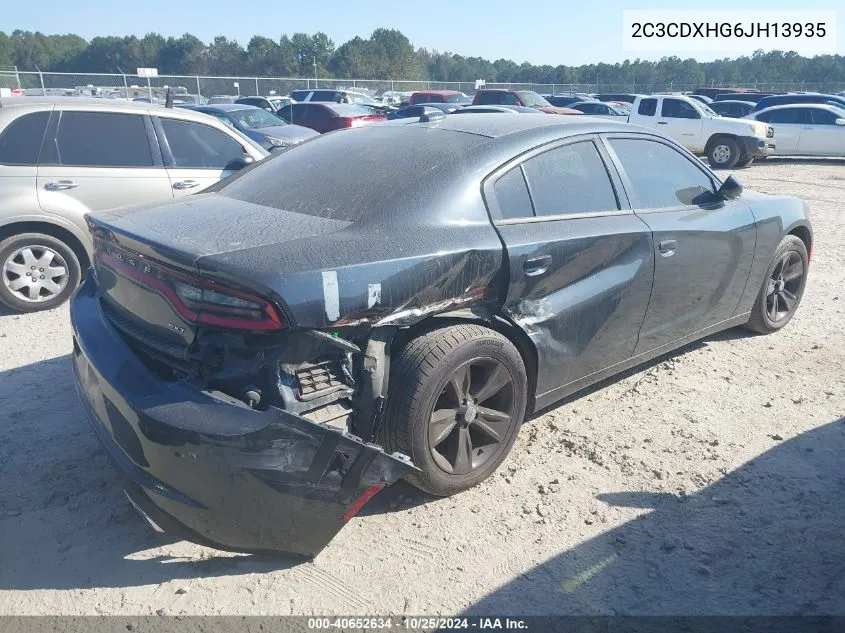 2C3CDXHG6JH13935 2018 Dodge Charger Sxt Plus Rwd