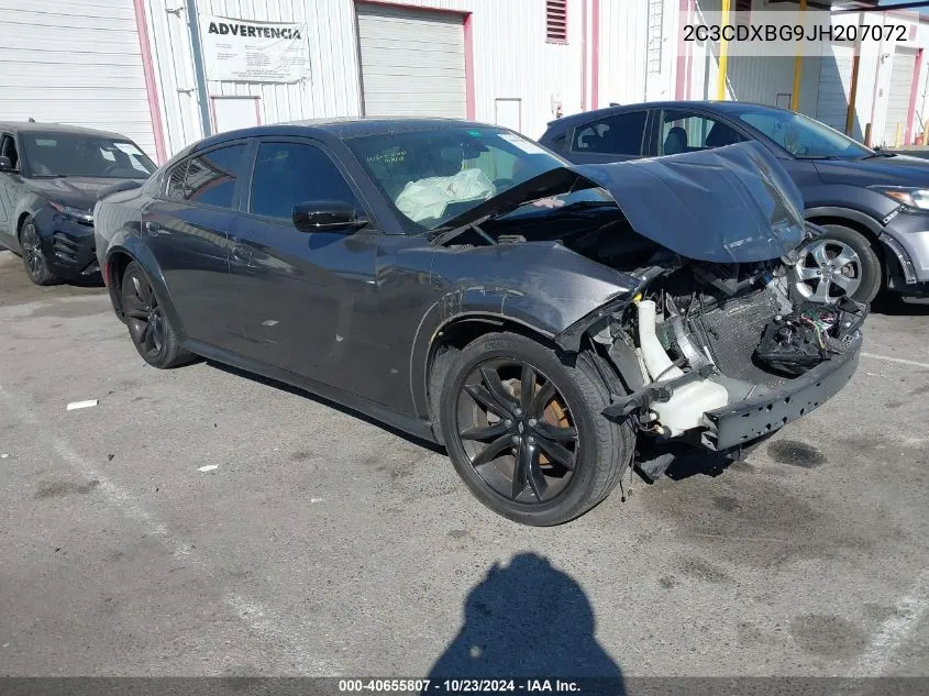 2C3CDXBG9JH207072 2018 Dodge Charger Sxt Rwd