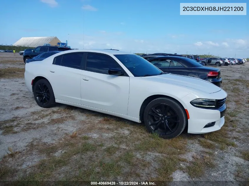 2C3CDXHG8JH221200 2018 Dodge Charger Sxt Plus Rwd