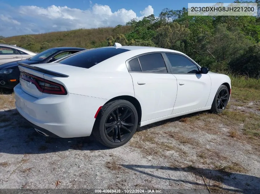 2C3CDXHG8JH221200 2018 Dodge Charger Sxt Plus Rwd