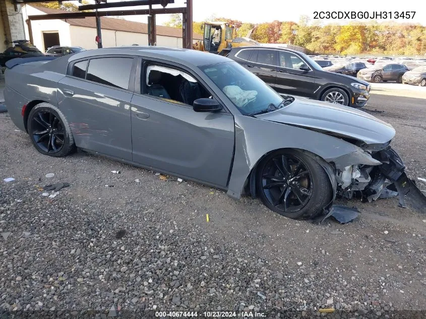 2018 Dodge Charger Sxt Rwd VIN: 2C3CDXBG0JH313457 Lot: 40674444