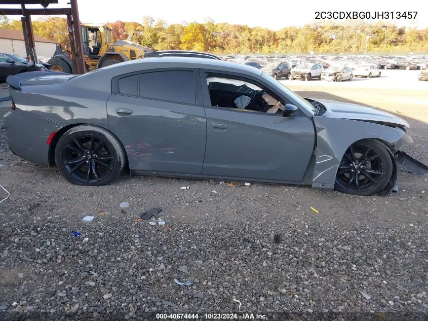 2C3CDXBG0JH313457 2018 Dodge Charger Sxt Rwd