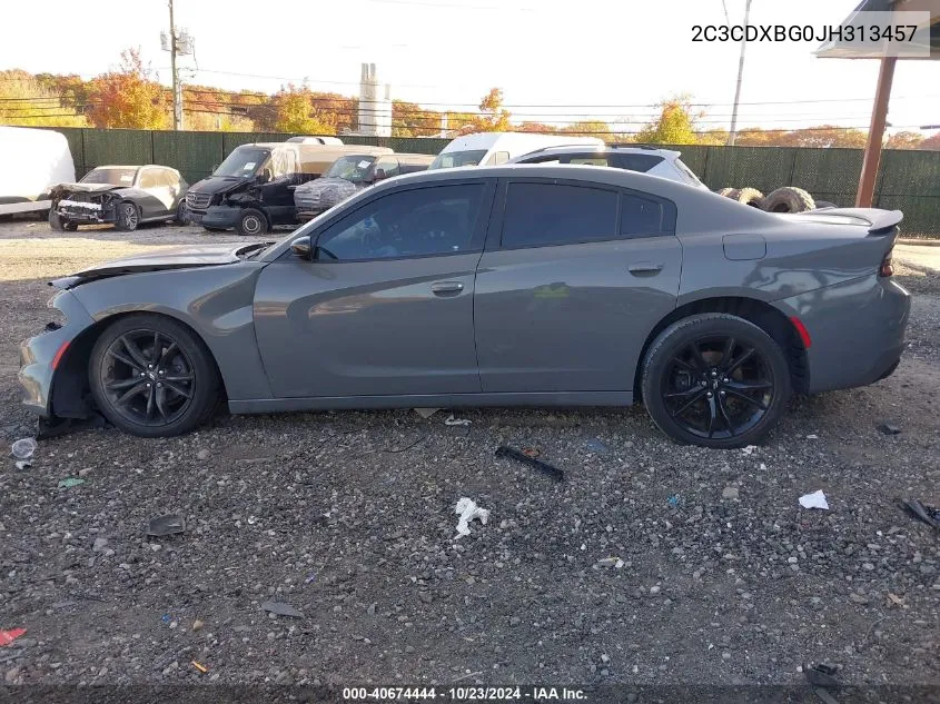 2C3CDXBG0JH313457 2018 Dodge Charger Sxt Rwd