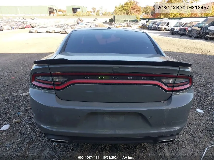 2018 Dodge Charger Sxt Rwd VIN: 2C3CDXBG0JH313457 Lot: 40674444