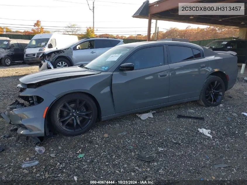 2C3CDXBG0JH313457 2018 Dodge Charger Sxt Rwd