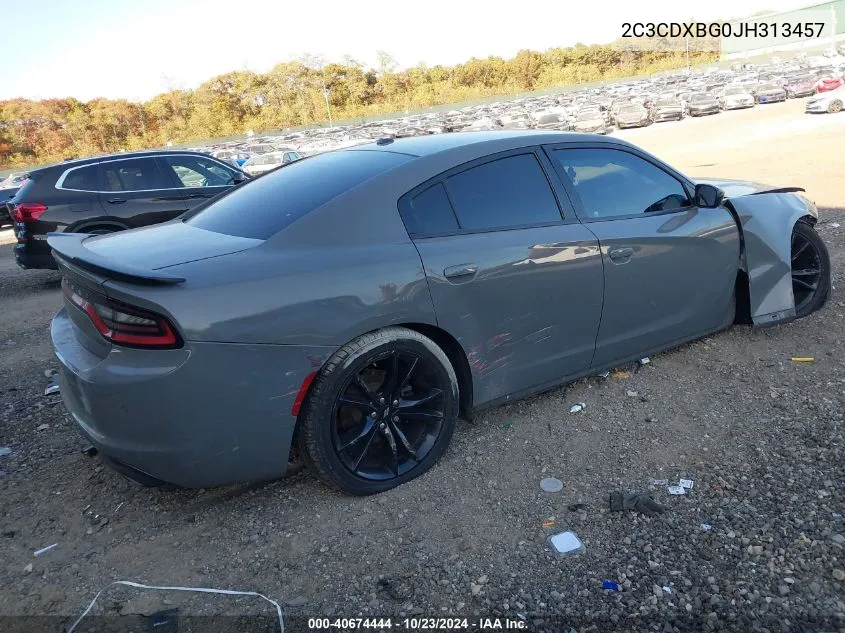 2C3CDXBG0JH313457 2018 Dodge Charger Sxt Rwd