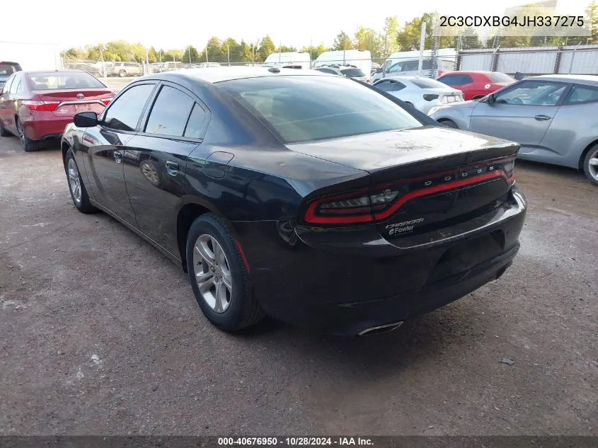 2C3CDXBG4JH337275 2018 Dodge Charger Sxt Rwd