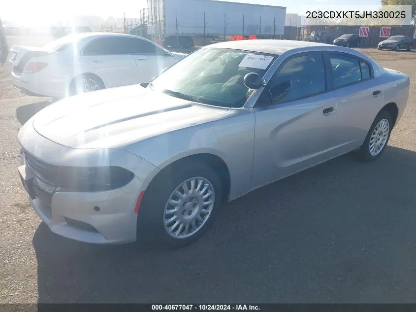 2018 Dodge Charger Police VIN: 2C3CDXKT5JH330025 Lot: 40677047