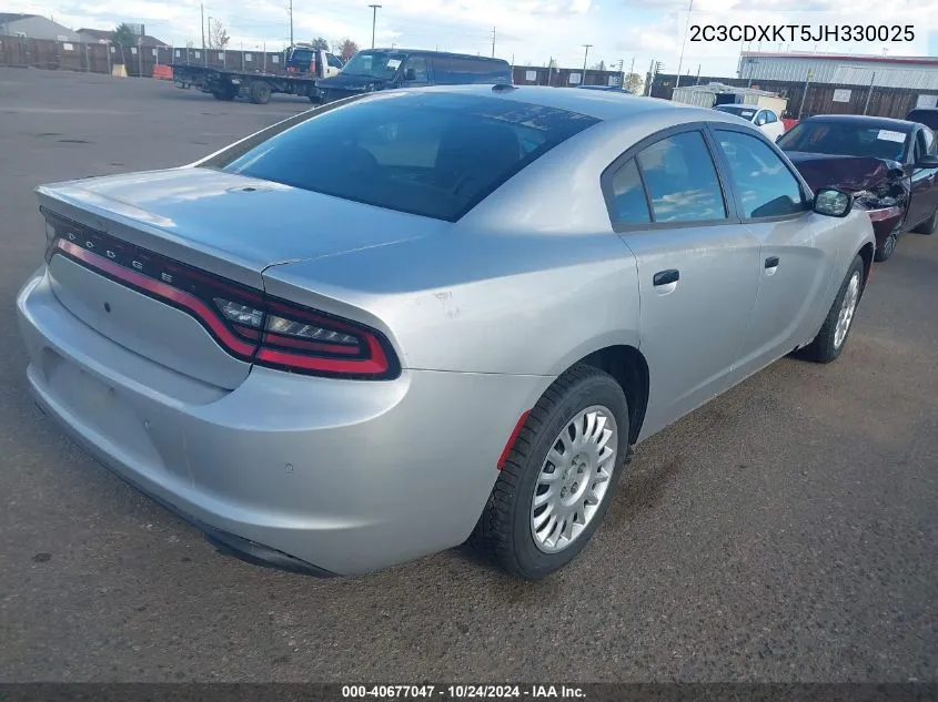 2018 Dodge Charger Police VIN: 2C3CDXKT5JH330025 Lot: 40677047