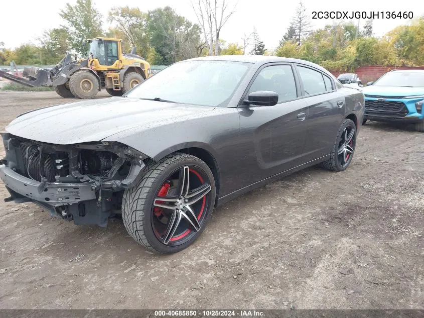 2018 Dodge Charger Gt Awd VIN: 2C3CDXJG0JH136460 Lot: 40685850