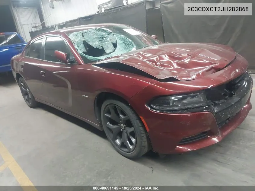 2018 Dodge Charger R/T Rwd VIN: 2C3CDXCT2JH282868 Lot: 40691145