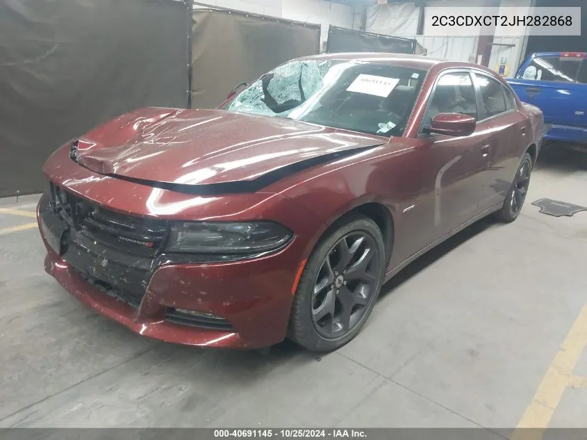 2018 Dodge Charger R/T Rwd VIN: 2C3CDXCT2JH282868 Lot: 40691145