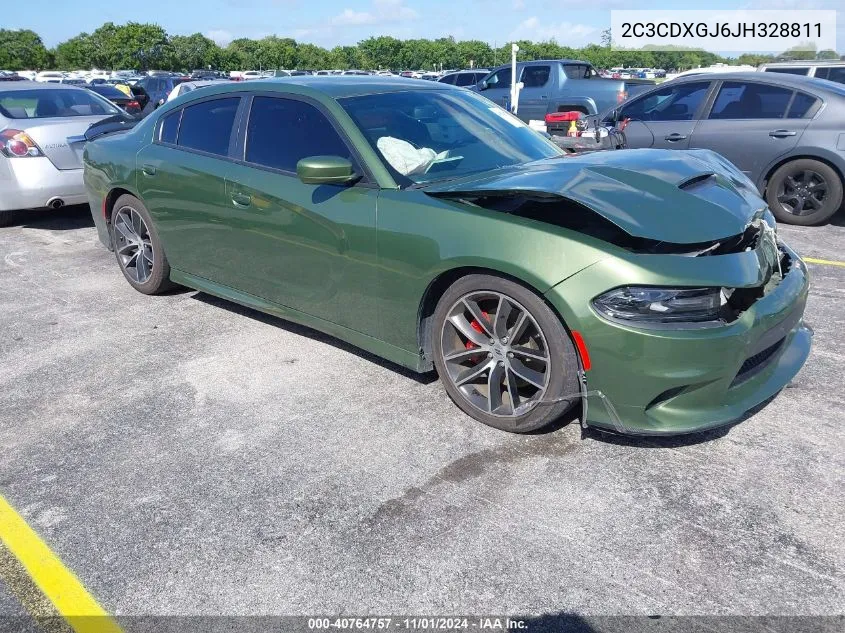 2018 Dodge Charger R/T Scat Pack Rwd VIN: 2C3CDXGJ6JH328811 Lot: 40764757