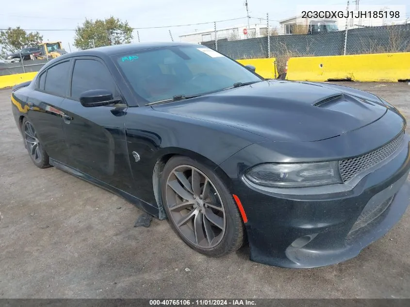 2018 Dodge Charger R/T Scat Pack Rwd VIN: 2C3CDXGJ1JH185198 Lot: 40765106