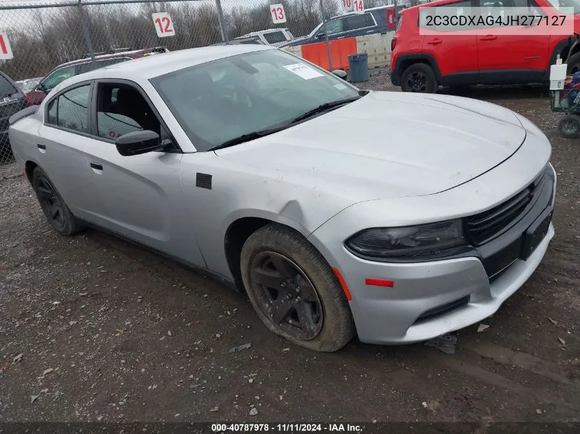 2018 Dodge Charger Police Rwd VIN: 2C3CDXAG4JH277127 Lot: 40787978