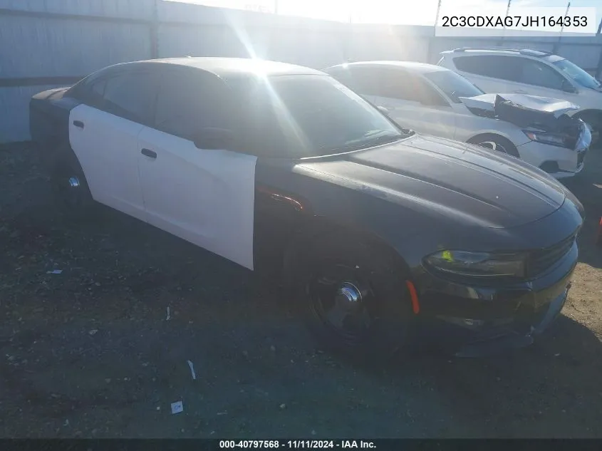 2C3CDXAG7JH164353 2018 Dodge Charger Police Rwd