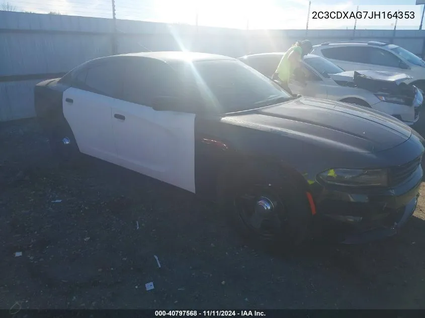 2C3CDXAG7JH164353 2018 Dodge Charger Police Rwd