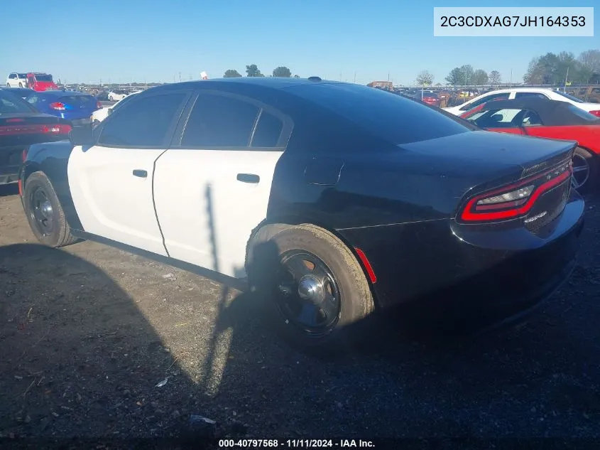 2C3CDXAG7JH164353 2018 Dodge Charger Police Rwd