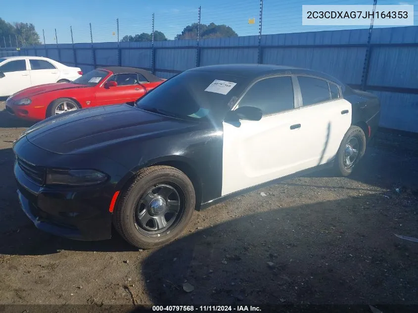 2C3CDXAG7JH164353 2018 Dodge Charger Police Rwd