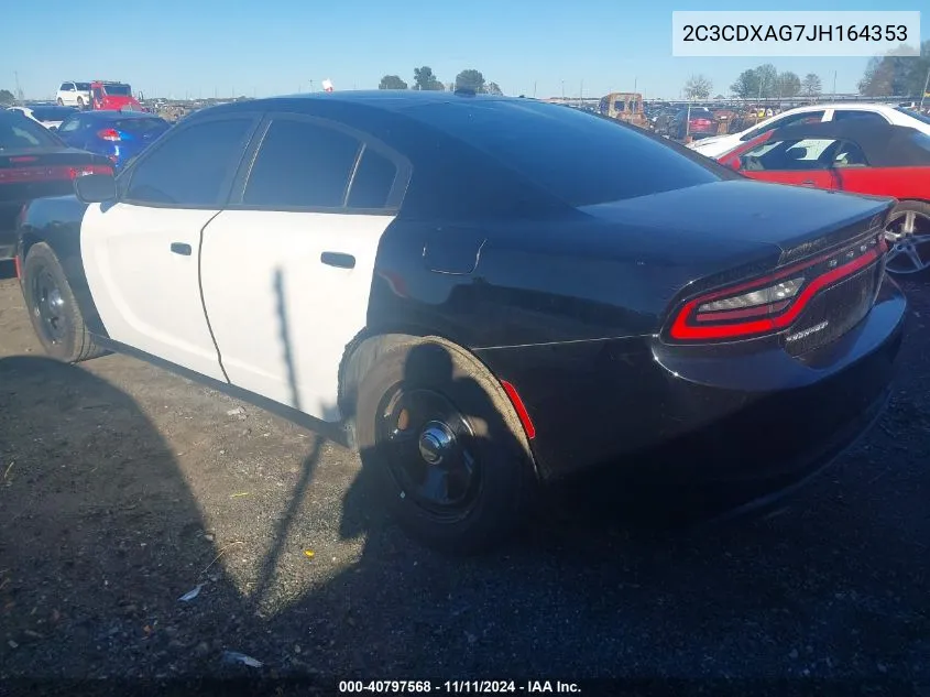 2C3CDXAG7JH164353 2018 Dodge Charger Police Rwd