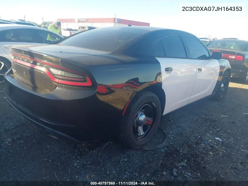 2C3CDXAG7JH164353 2018 Dodge Charger Police Rwd