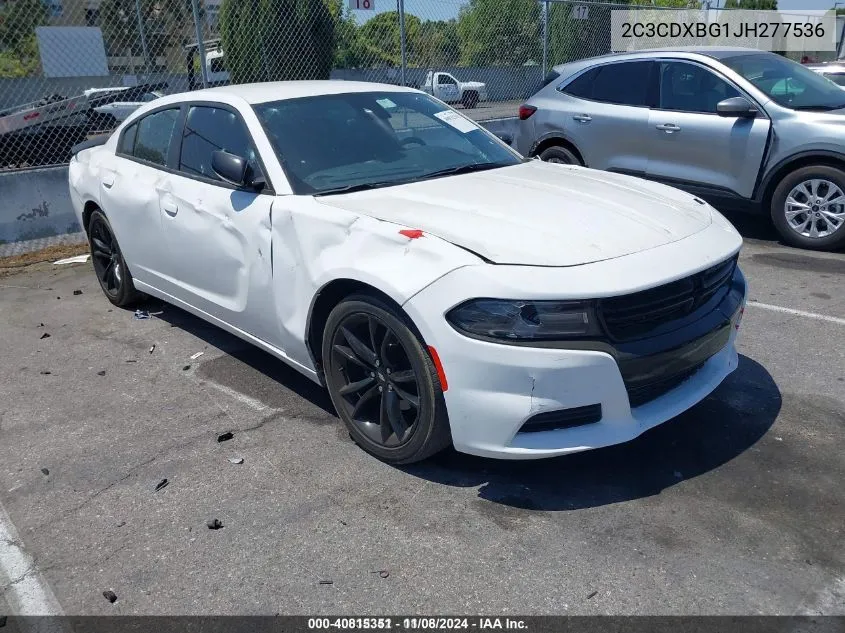 2018 Dodge Charger Sxt Rwd VIN: 2C3CDXBG1JH277536 Lot: 40815351