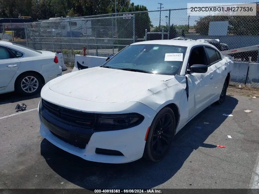 2018 Dodge Charger Sxt Rwd VIN: 2C3CDXBG1JH277536 Lot: 40815351