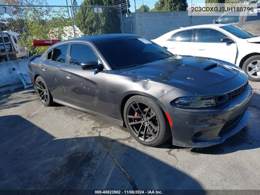 2018 Dodge Charger Daytona 392 Rwd VIN: 2C3CDXGJ3JH188796 Lot: 40823982