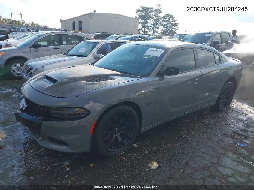 2018 Dodge Charger R/T Rwd VIN: 2C3CDXCT9JH284245 Lot: 40829573