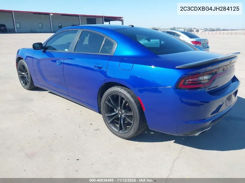 2C3CDXBG4JH284125 2018 Dodge Charger Sxt Rwd