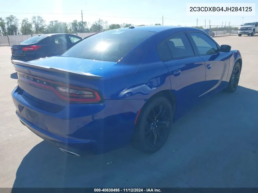 2C3CDXBG4JH284125 2018 Dodge Charger Sxt Rwd