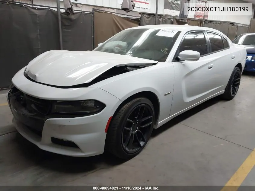 2018 Dodge Charger R/T Rwd VIN: 2C3CDXCT1JH180199 Lot: 40894021