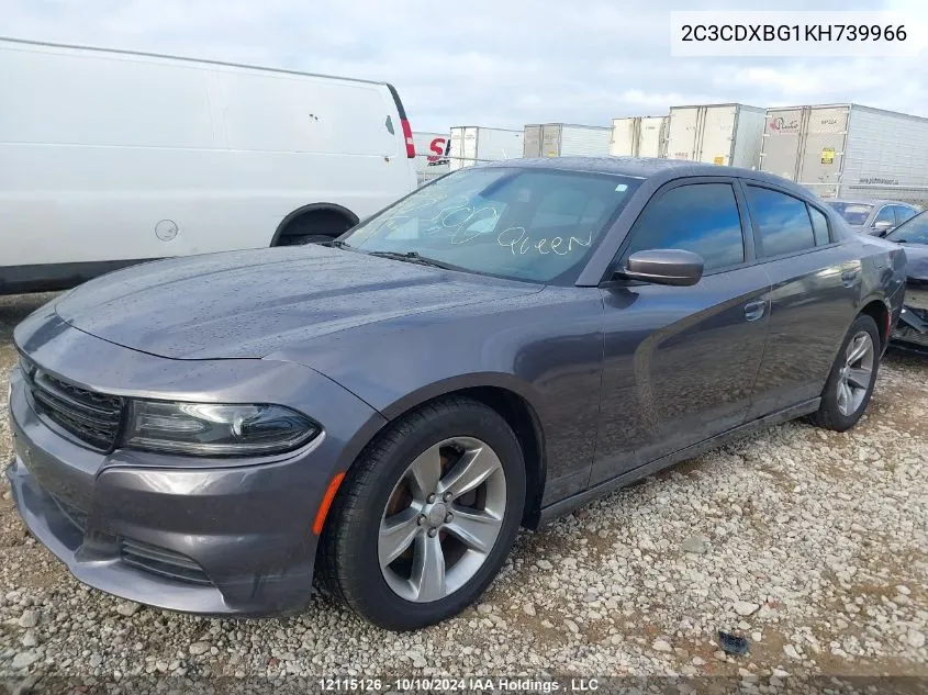 2C3CDXBG1KH739966 2019 Dodge Charger Sxt