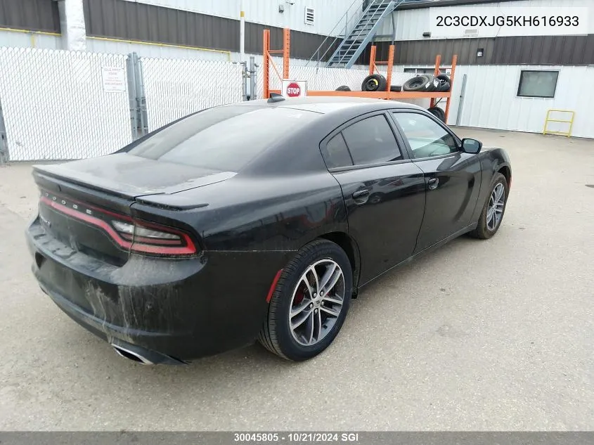 2C3CDXJG5KH616933 2019 Dodge Charger Sxt