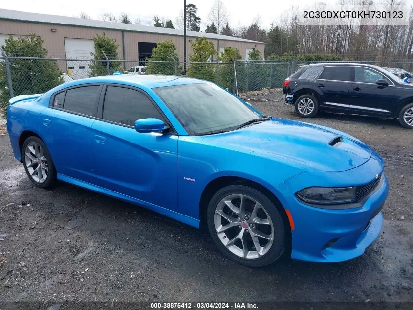 2C3CDXCT0KH730123 2019 Dodge Charger R/T Rwd