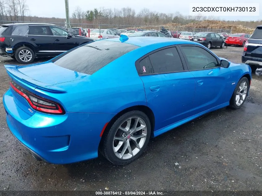 2C3CDXCT0KH730123 2019 Dodge Charger R/T Rwd