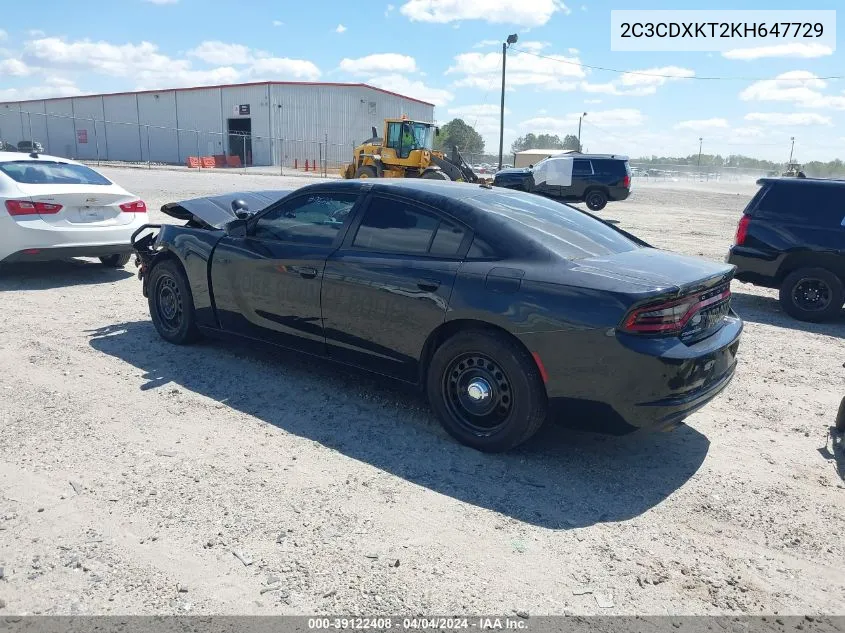 2C3CDXKT2KH647729 2019 Dodge Charger Police Awd