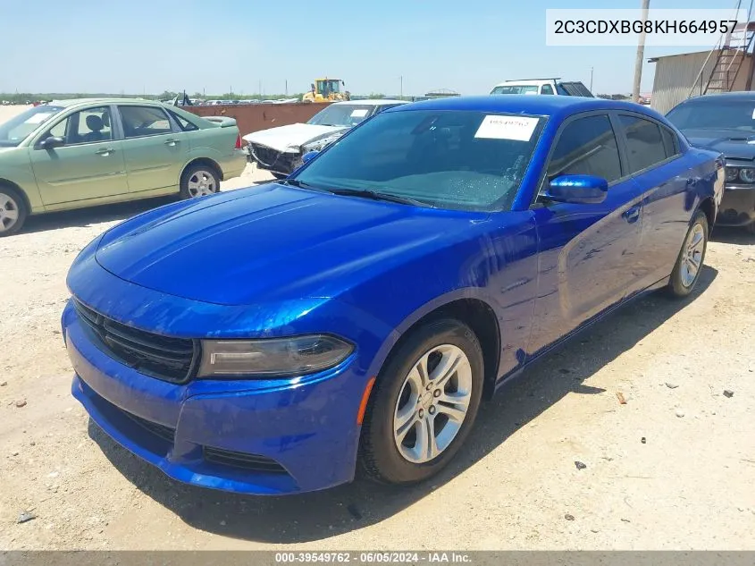 2C3CDXBG8KH664957 2019 Dodge Charger Sxt Rwd