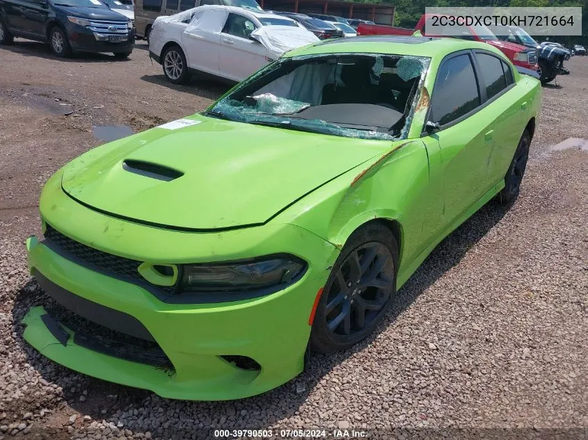 2C3CDXCT0KH721664 2019 Dodge Charger R/T Rwd