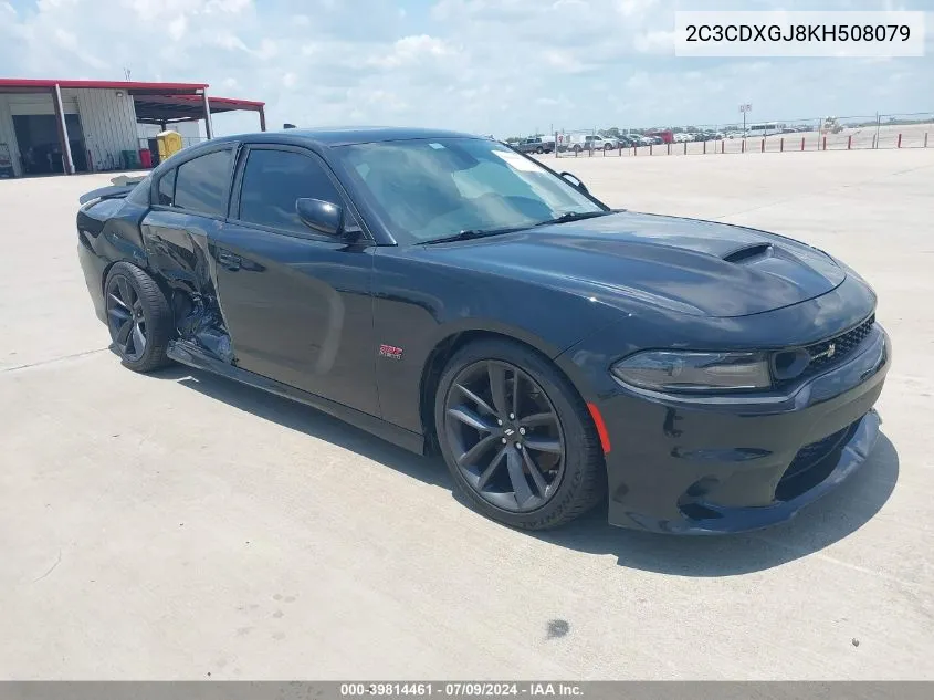 2019 Dodge Charger Scat Pack Rwd VIN: 2C3CDXGJ8KH508079 Lot: 39814461