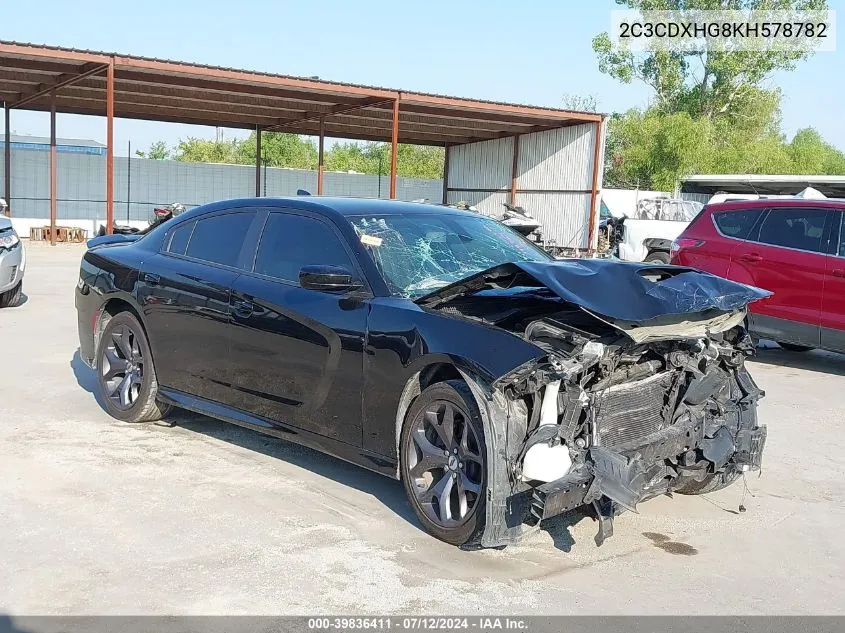 2C3CDXHG8KH578782 2019 Dodge Charger Gt Rwd