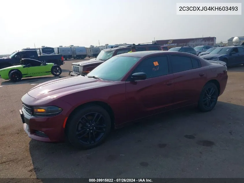 2C3CDXJG4KH603493 2019 Dodge Charger Sxt