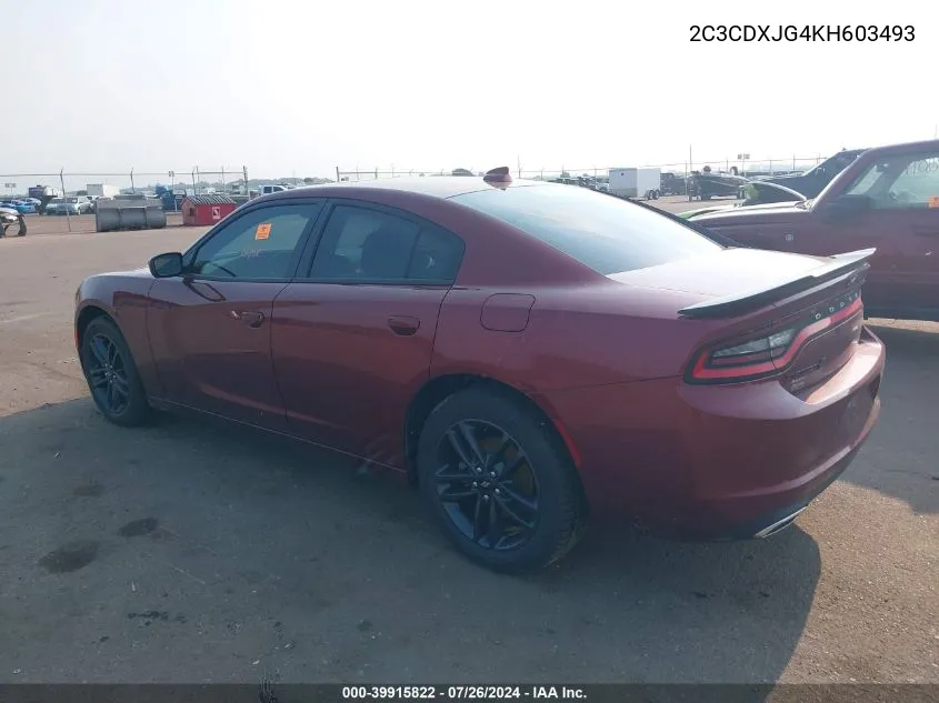 2C3CDXJG4KH603493 2019 Dodge Charger Sxt