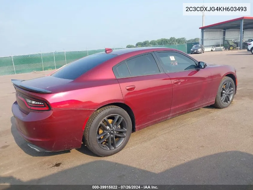 2C3CDXJG4KH603493 2019 Dodge Charger Sxt