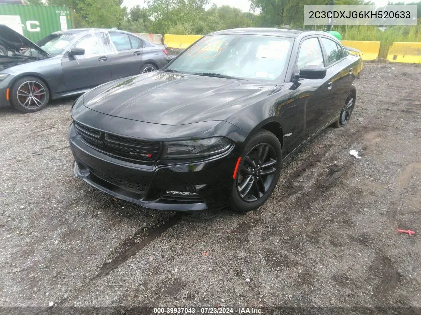 2C3CDXJG6KH520633 2019 Dodge Charger Sxt Awd