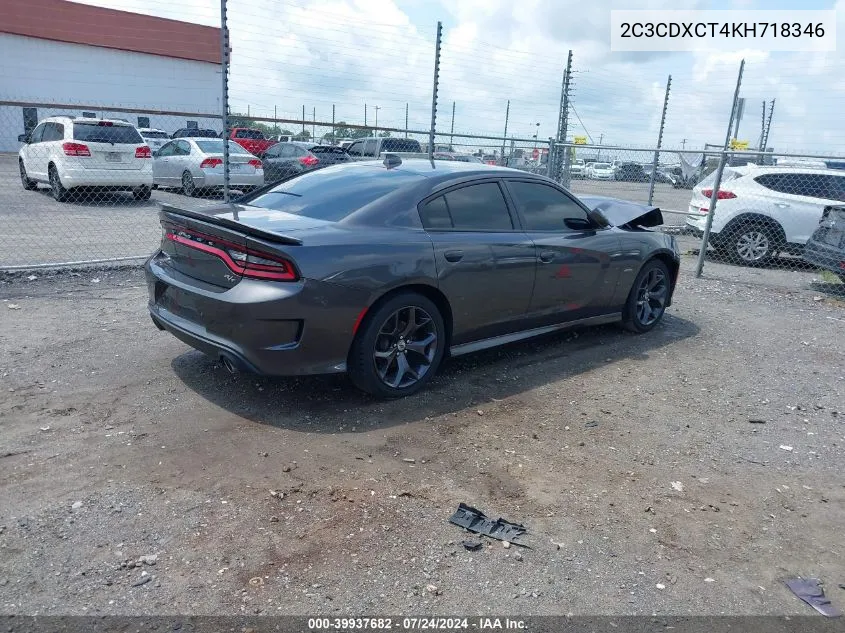 2C3CDXCT4KH718346 2019 Dodge Charger R/T Rwd