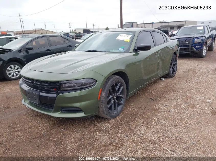 2019 Dodge Charger Sxt VIN: 2C3CDXBG6KH506293 Lot: 39953107