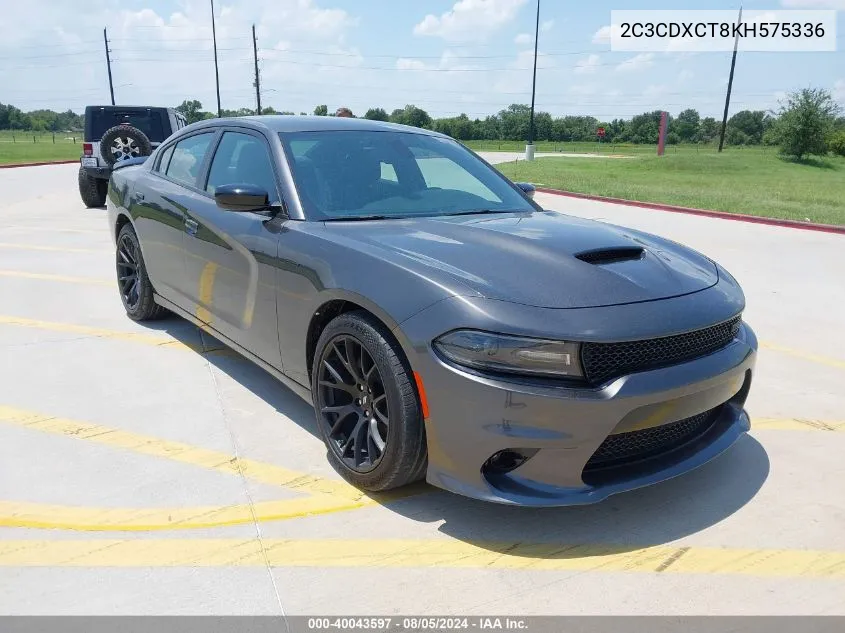 2C3CDXCT8KH575336 2019 Dodge Charger R/T Rwd